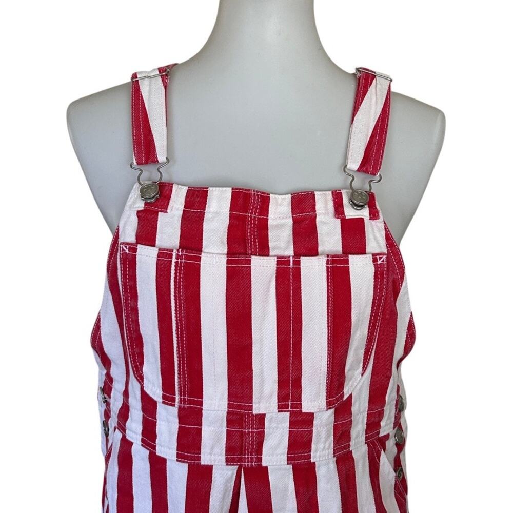 Lisa Says Gah Lucy Overall Pomodoro Stripe Red White M/L - Picture 5 of 10